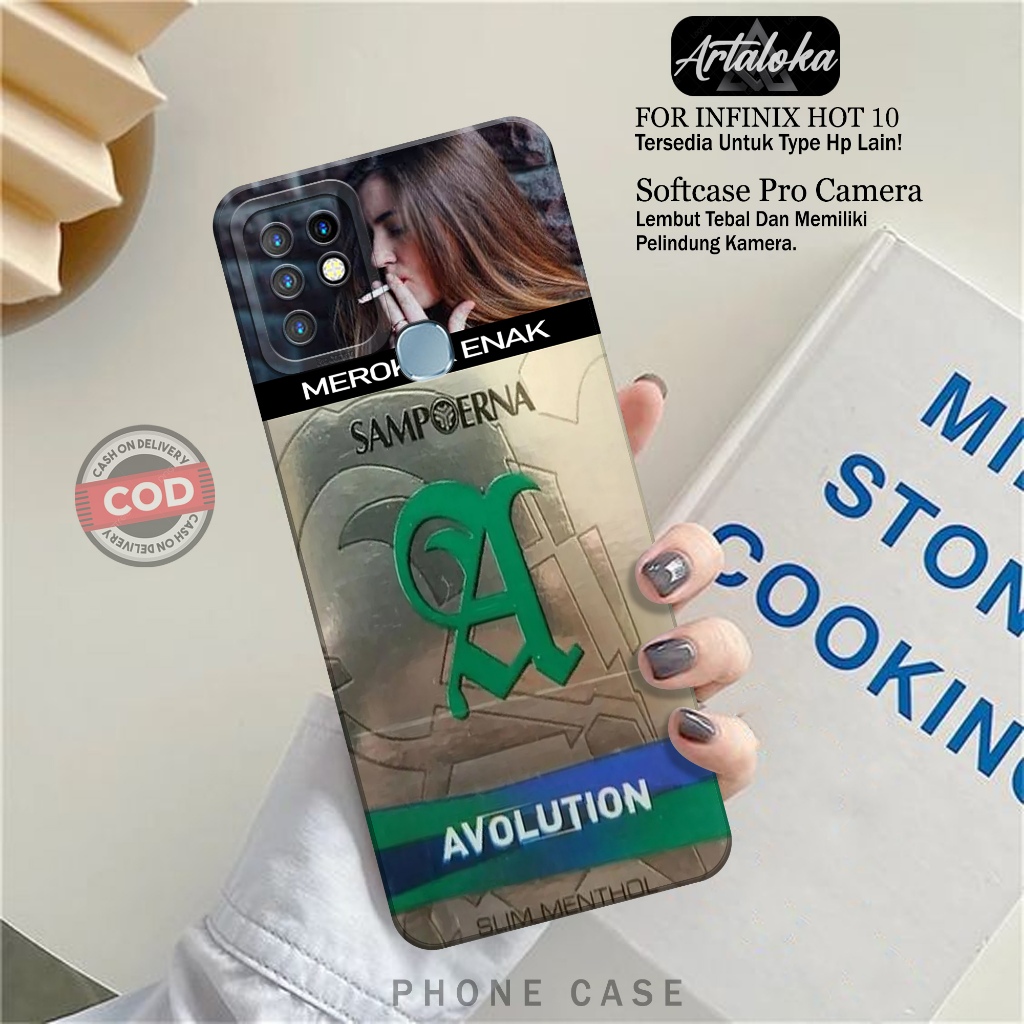 Case Hp Infinix Hot 10 Fashion Case RK Softcase Infinix Hot 10 Silikon TPU Pro Camera Casing Infinix