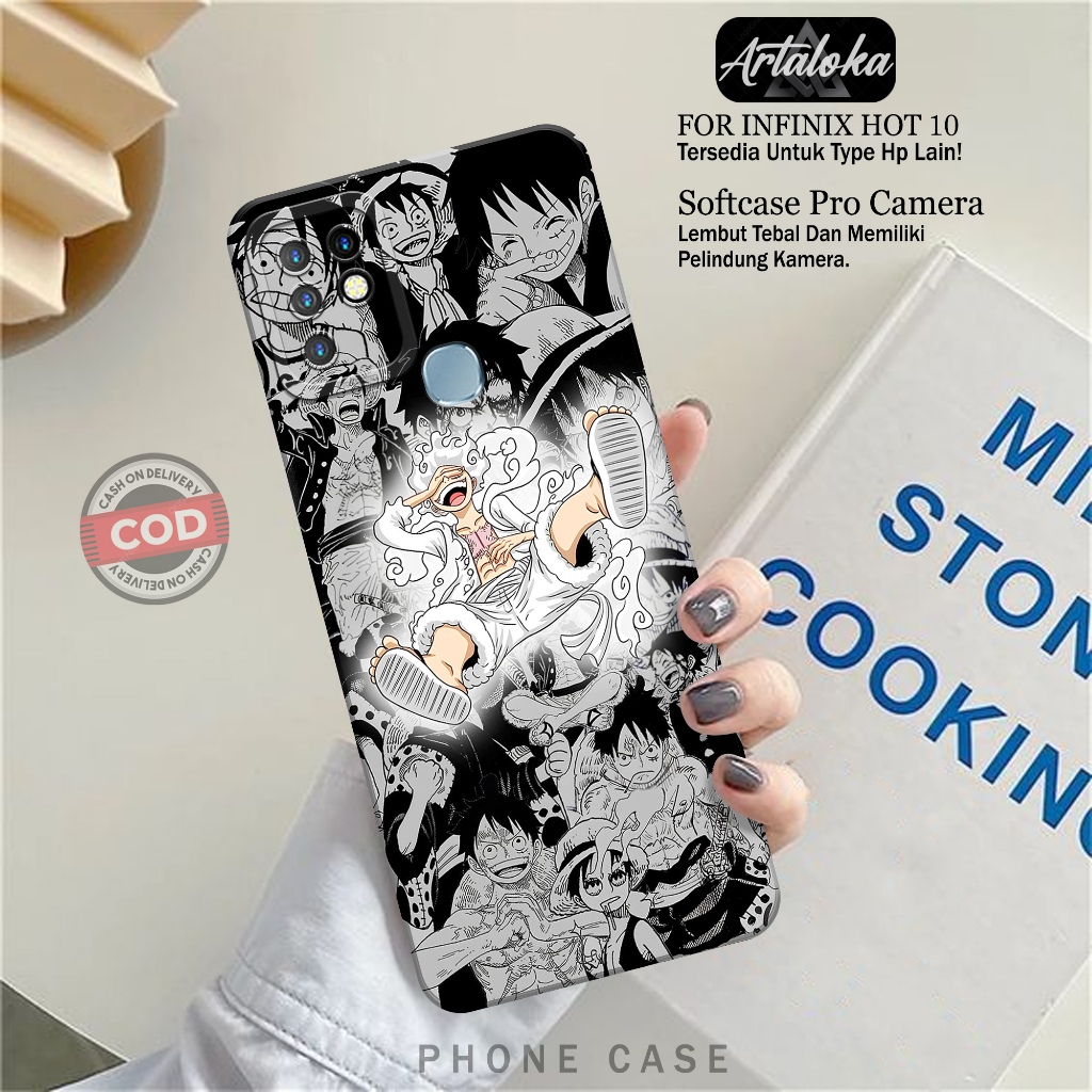 Case Hp Infinix Hot 10 Fashion Case Anime Softcase Infinix Hot 10 Silikon TPU Pro Camera Casing Infi