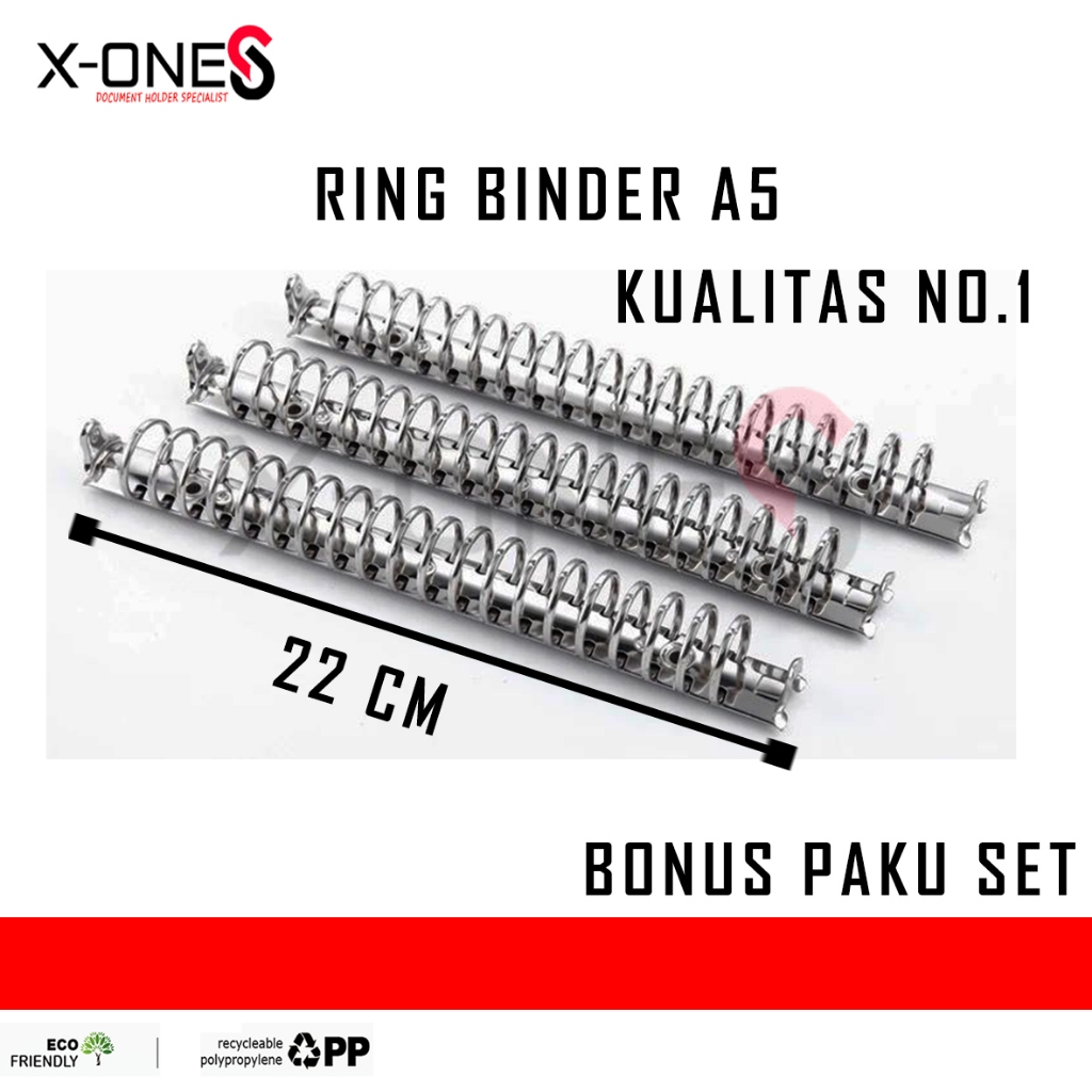 

X-ONE MEKANIK RING BINDER A5 KULITAS NO1 RING 20