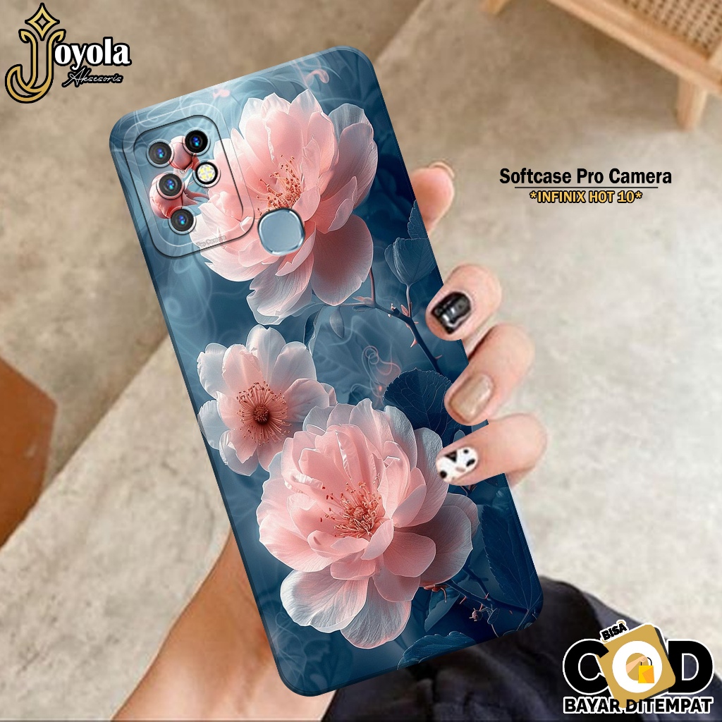 Case INFINIX HOT 10 Terbaru Fashion Case Bunga Softcase INFINIX HOT 10 JOYOLA Casing INFINIX HOT 10 