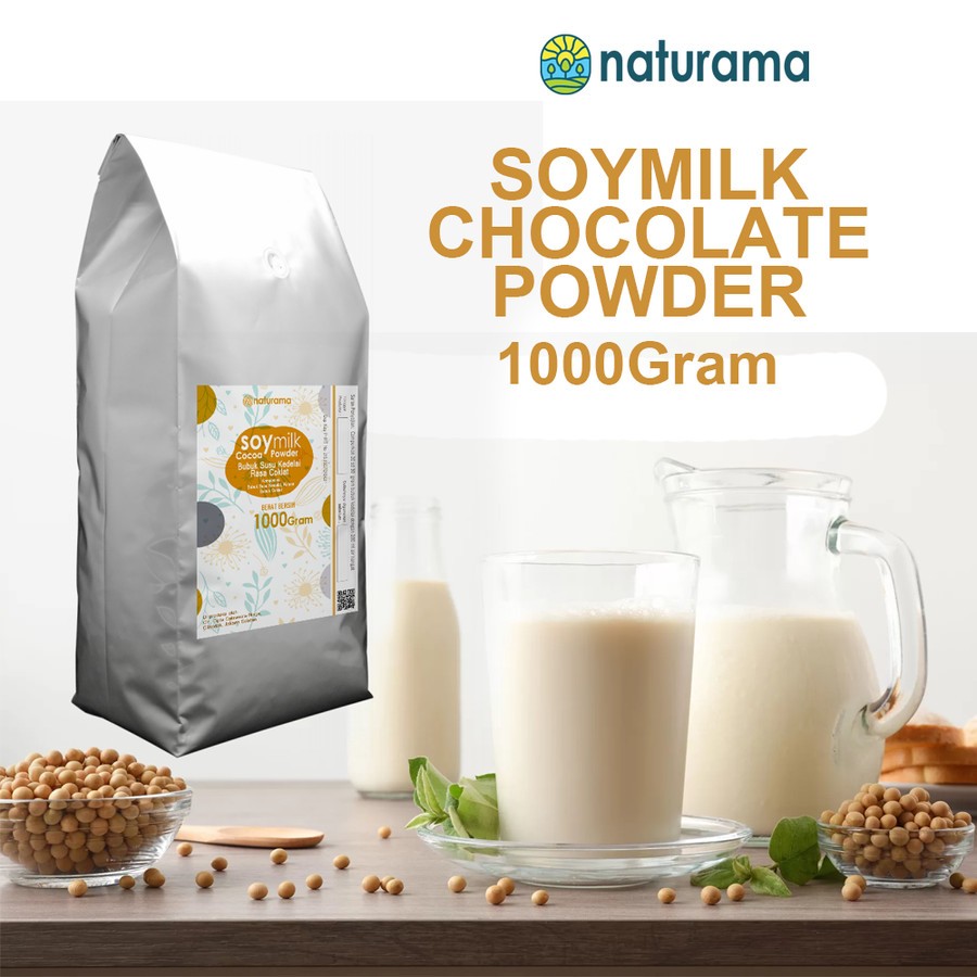 

Soymilk Powder 1000 Gram Naturama Susu bubuk kedelai rasa coklat