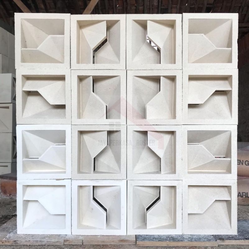 Roster minimalis/loster beton (2 sisi) motif Mnc petir/Anti tampias 2 muka