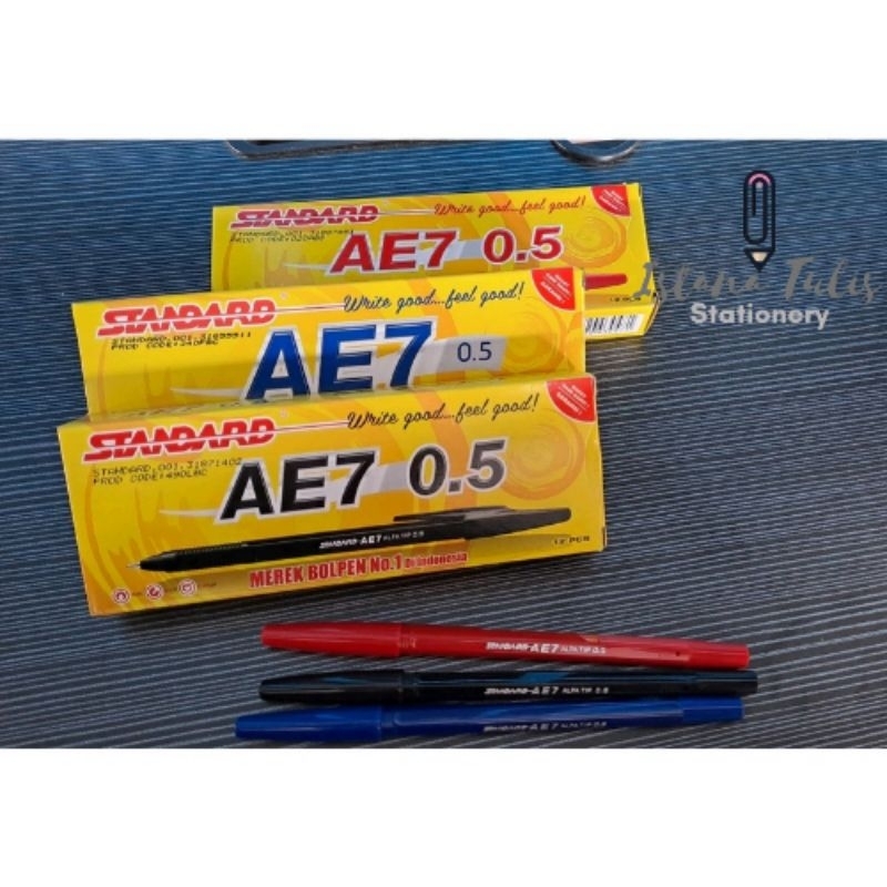 

ECER (1pcs) Bolpoint/ Pulpen/ Pen Standard AE7 0,5 mm All Varian Warna