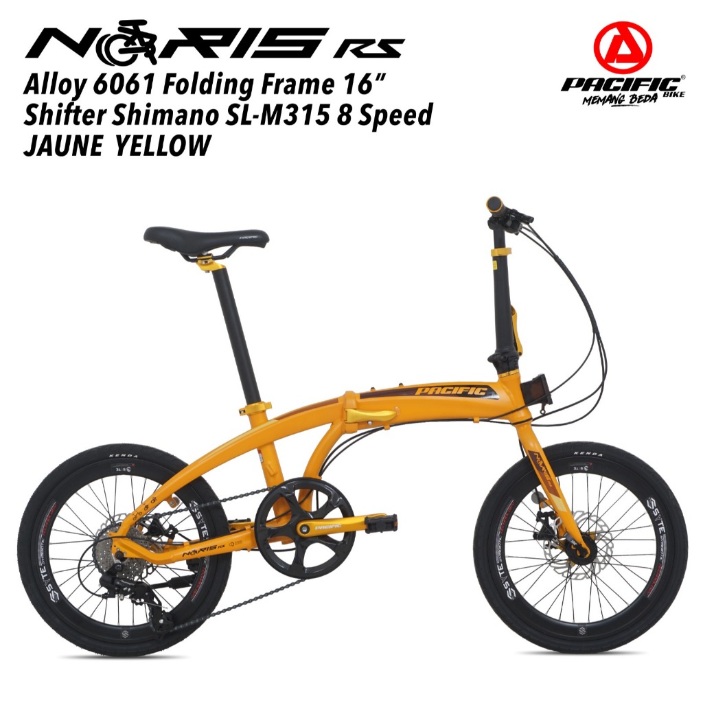 Sepeda Lipat Pacific NORIS RS 16" Folding Bike
