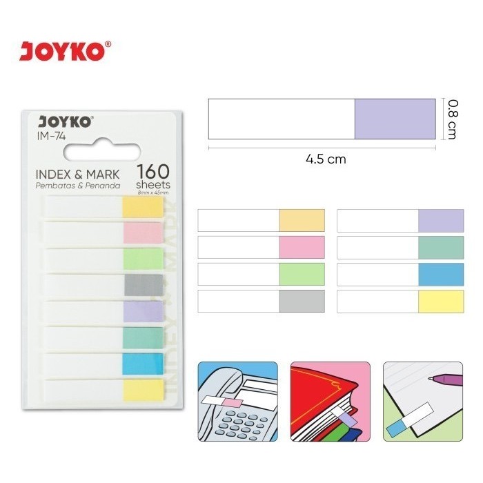 

Index Mark Penanda Pembatas Joyko IM-74 Plastik