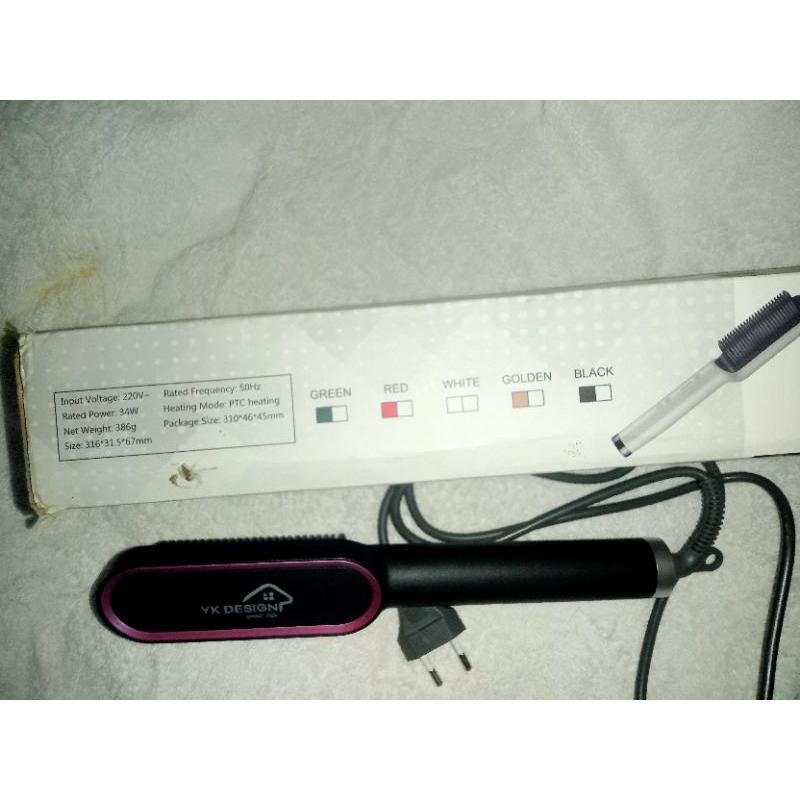 catok rambut/pelurus rambut/hair straightener (bekas pakai)u