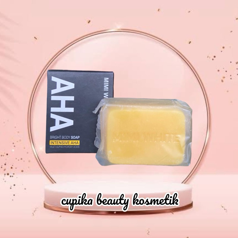 ca} MIMI WHITE aha bar soap 70 gr intensive whitening sabun pencerah dan pemutih kulit