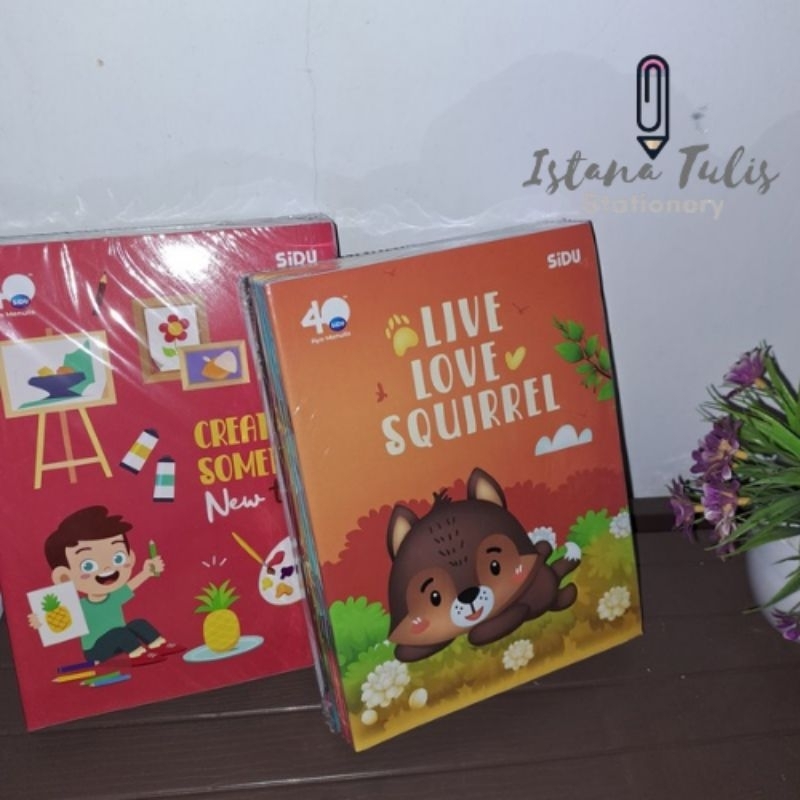 

1 PACK (10pcs) Buku Tulis SIDU 38 Lembar Motif Random murah
