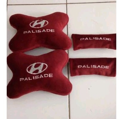 Set 2 in1 Bantal Headrest Mobil Hyundai Palisade