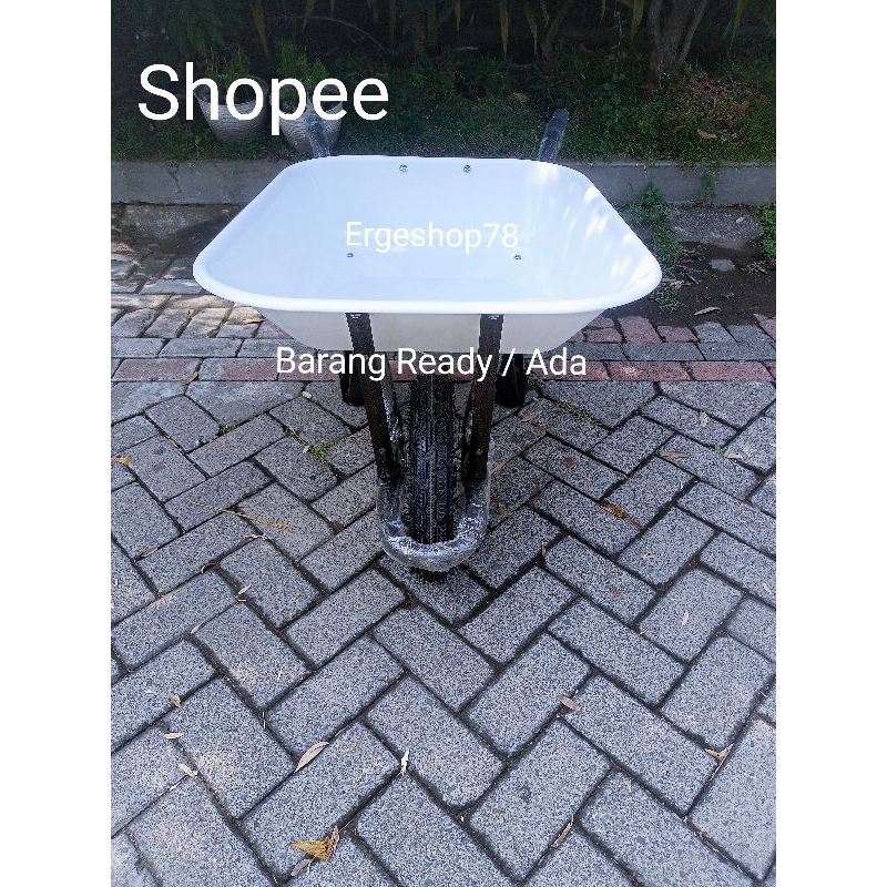 NEW Gerobak Pasir Sorong PVC Plastik / Angkong / Atom (HTM)