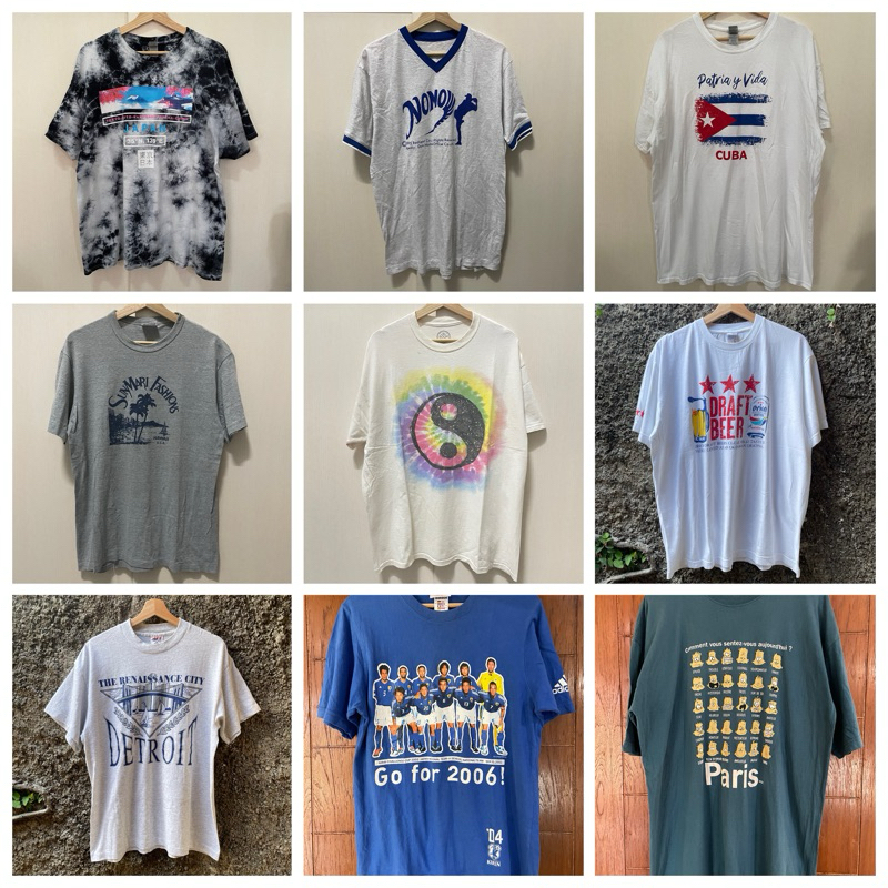 kaos vintage art film brand not stussy band tee