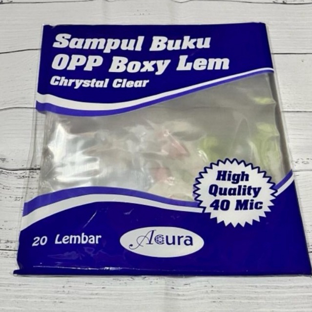 

SAMPUL BUKU TULIS OPP LEM BOXY/UKURAN BIG BOSS/20 LEMBAR