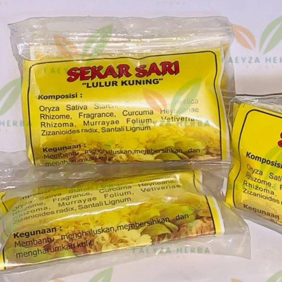 Lulur Sekar Sari Sekarsari Kuning 1 pack (isi 10 pcs) / Lulur Pengantin