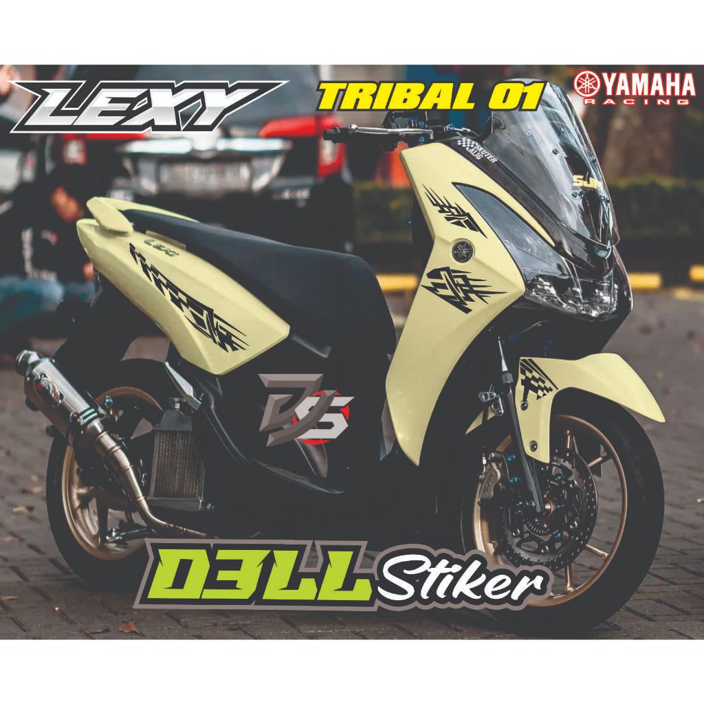 STIKER MOTOR YAMAHA LEXI CUTTING STICKER MOTOR LEXI TRIBAL