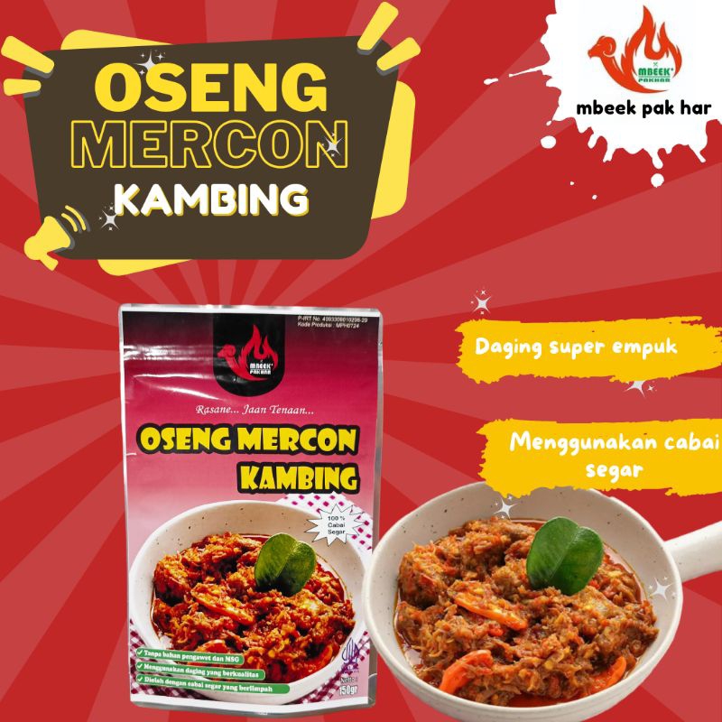 

Oseng Mercon Kambing mbeek pak har | oseng mercon daging kemasan