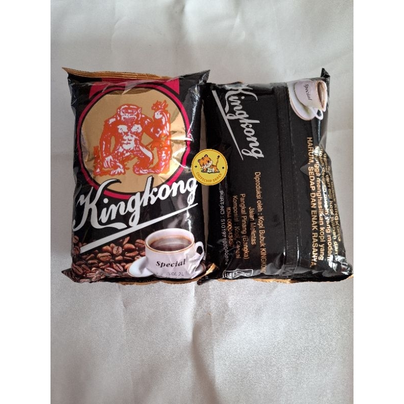 

Kopi Bangka Kingkong Special 200 Gram / Kopi Bubuk Bangka / Kopi bubuk bangka king kong special bungkus hitam / Kopi Bangka Asli