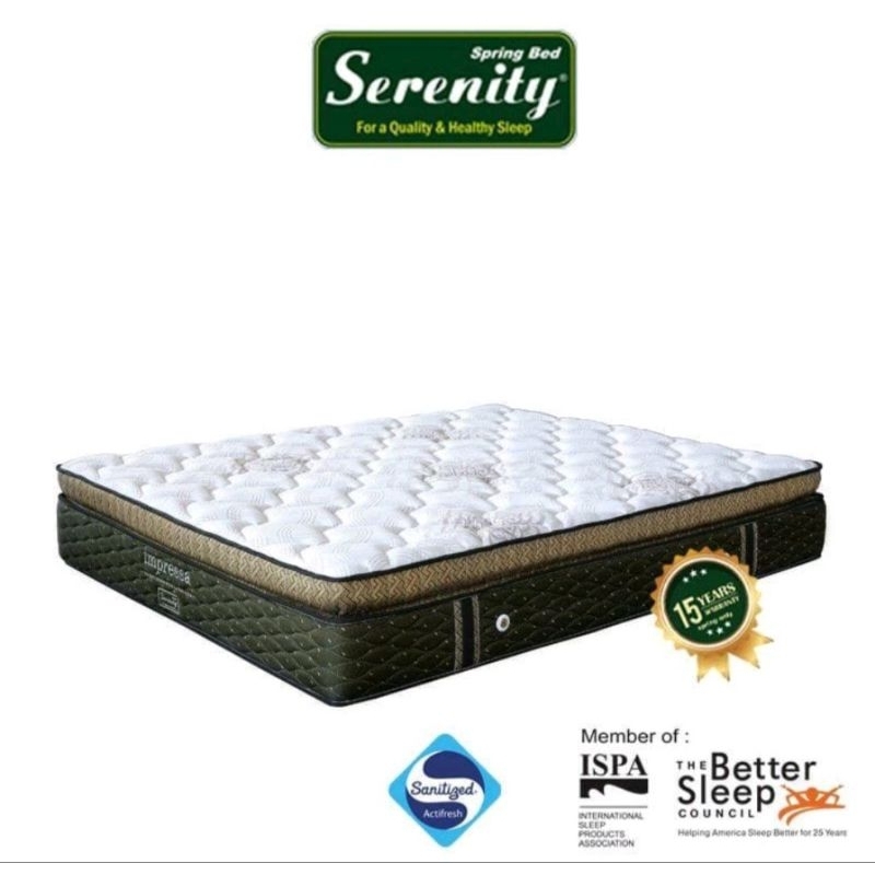 kasur springbed 180x200 ELITE SERENITI IMPRESSA POKET LATEK kasur premium