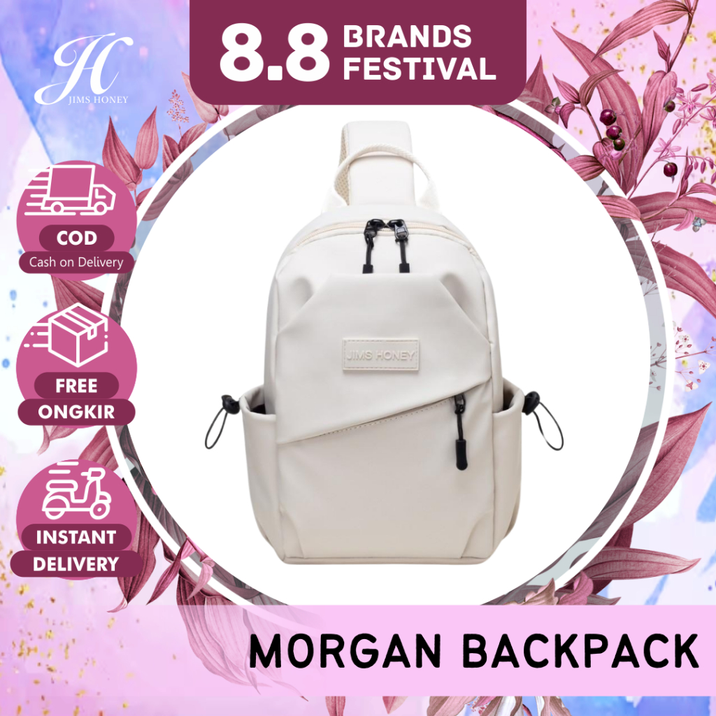 JIMS HONEY MORGAN BACKPACK Tas Selempang Ransel Unisex Pria Wanita Jimshoney Trendy Elegan