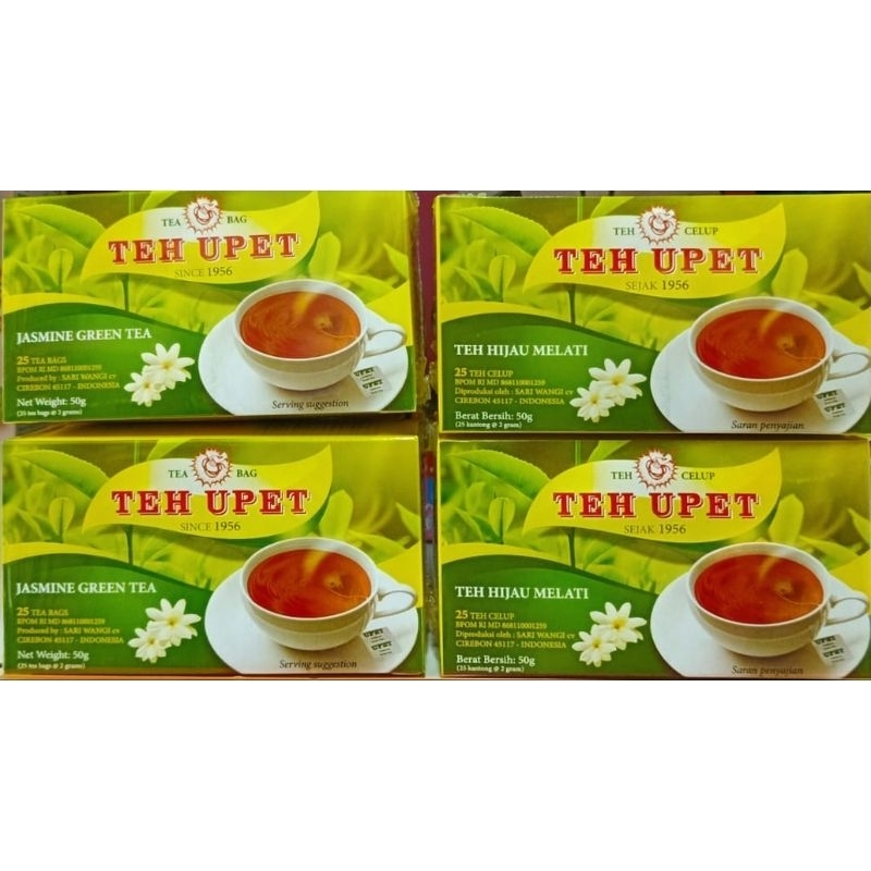 

Teh Upet Celup Melati 50gr Box (isi 25 kantong × 2gr)