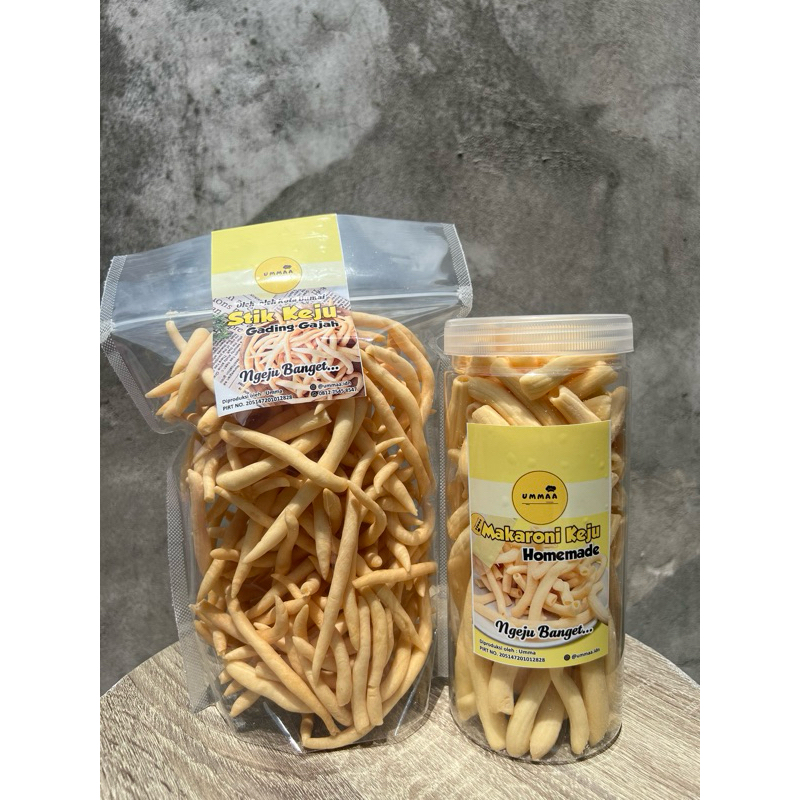 

Bundling Makaroni 250gr dan Stik Keju 250gr