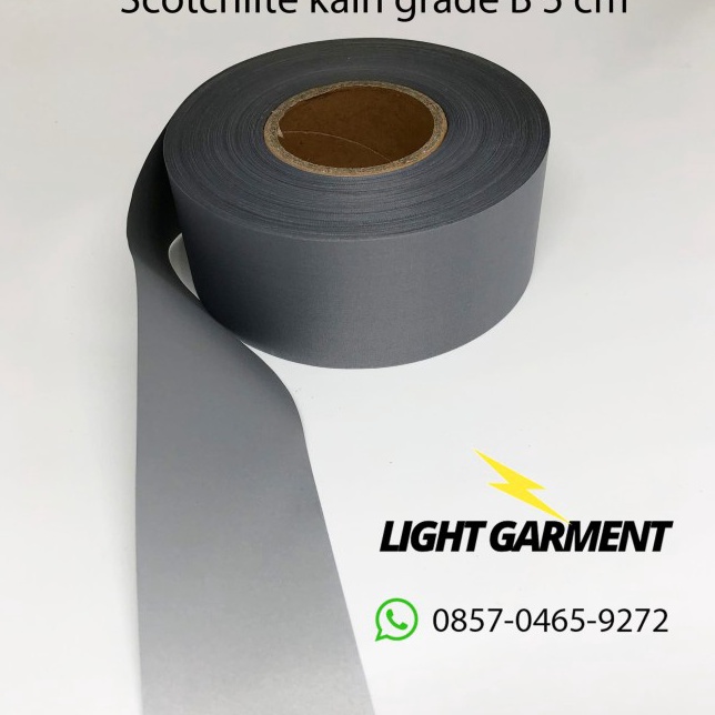 

Scotchlite skotlet scotlight pita pemantul cahaya kain jahit B 5 cm