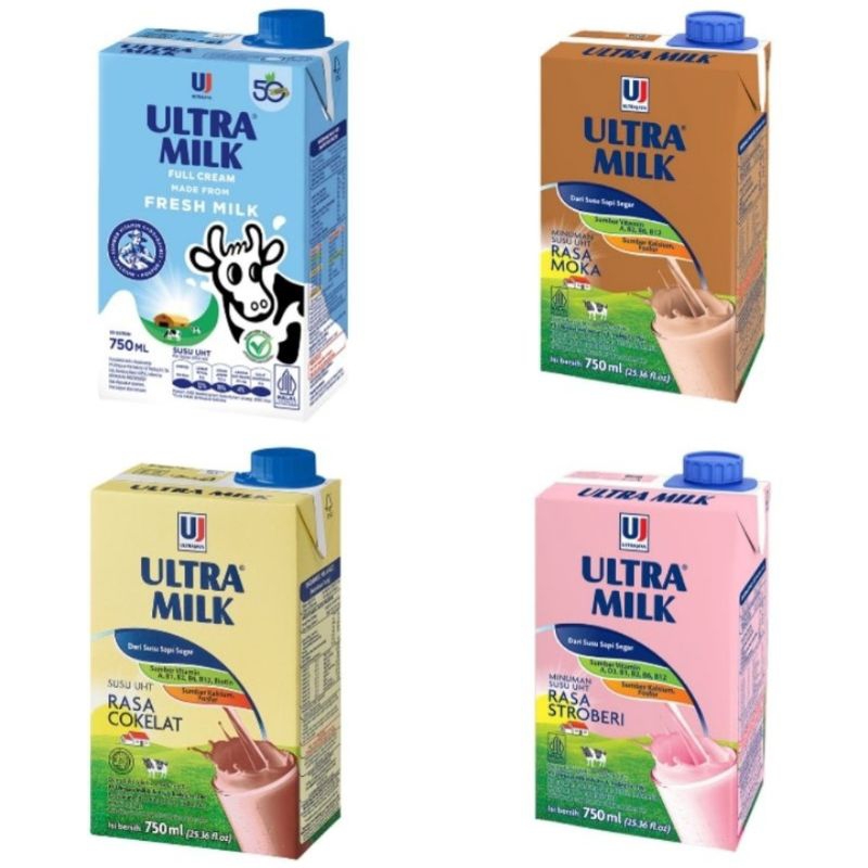 

Susu UHT Ultra Milk Coklat Full Cream Mocca Strawberry 750ml