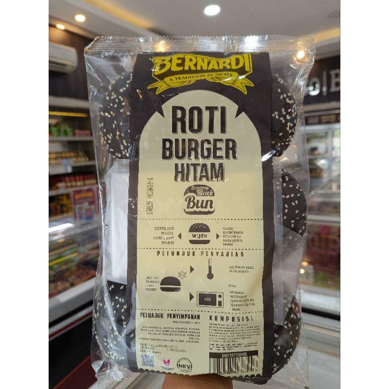 

Bernardi Roti Burger Hitam Wijen 6biji