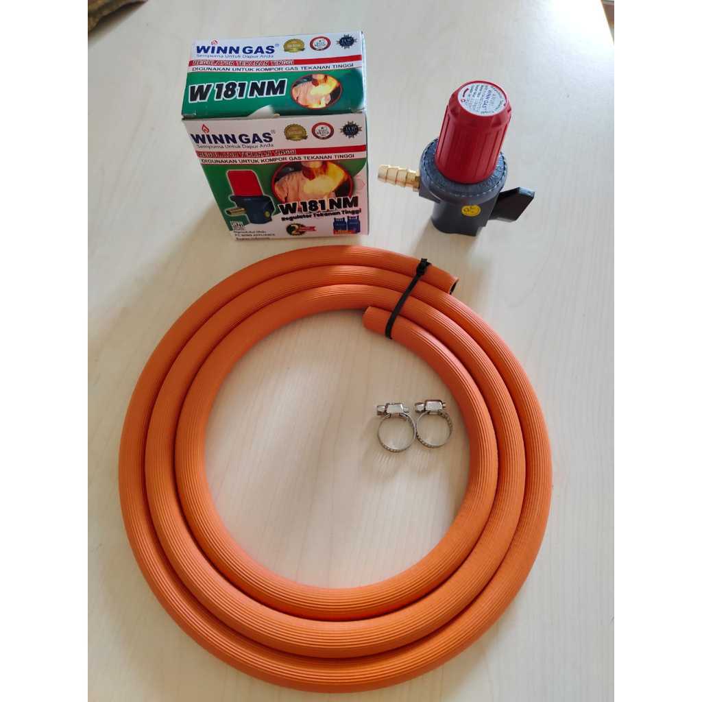 REGULATOR 1 SET HIGH PRESSURE (SELANG GAS + CLAIM GAS + REGULATOR HIGH PRESSURE)