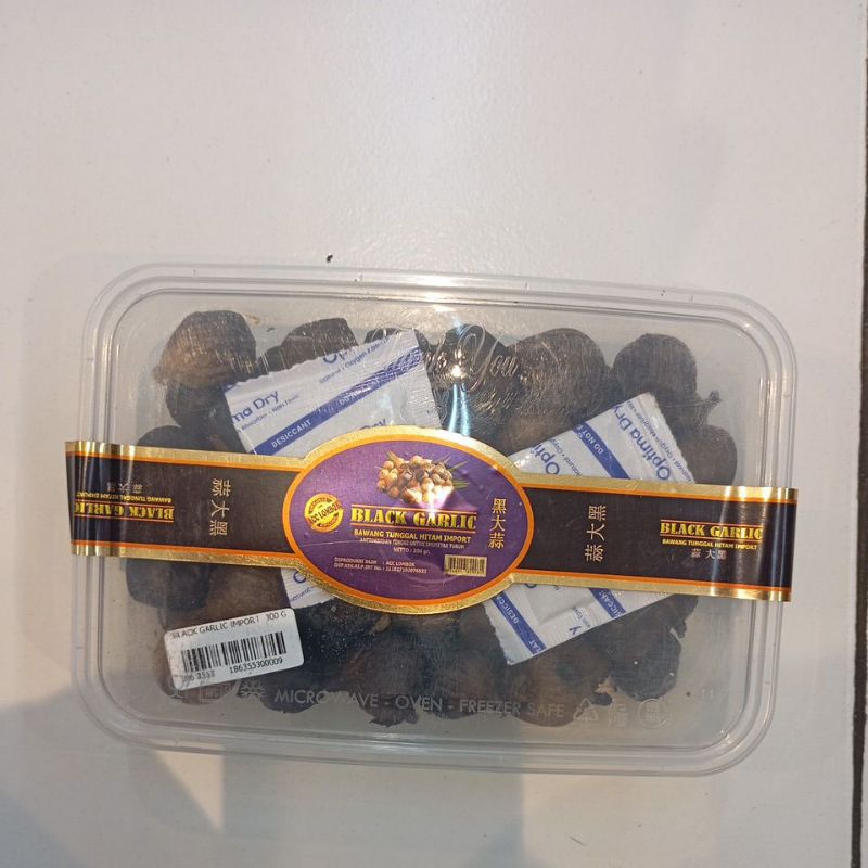 

BLACK GARLIC BAWANG PUTIH HITAM TUNGGAL IMPORT 300GRAM