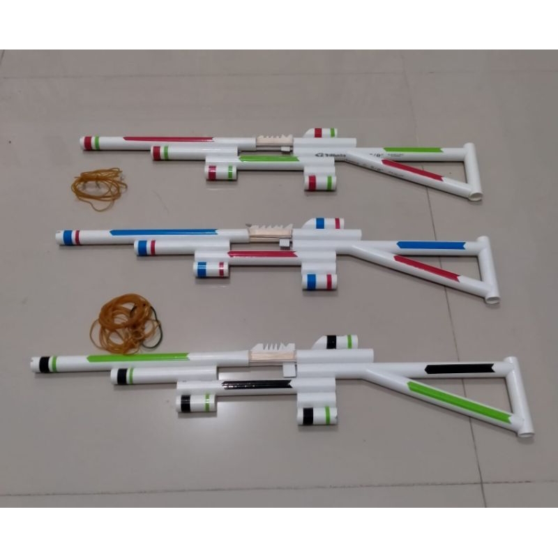 Mainan tembak PVC Peluru Karet /Pistol Mainan Anak-Anak.Mainan Tembak-Tembakan Anak-Anak 5 Kali temb