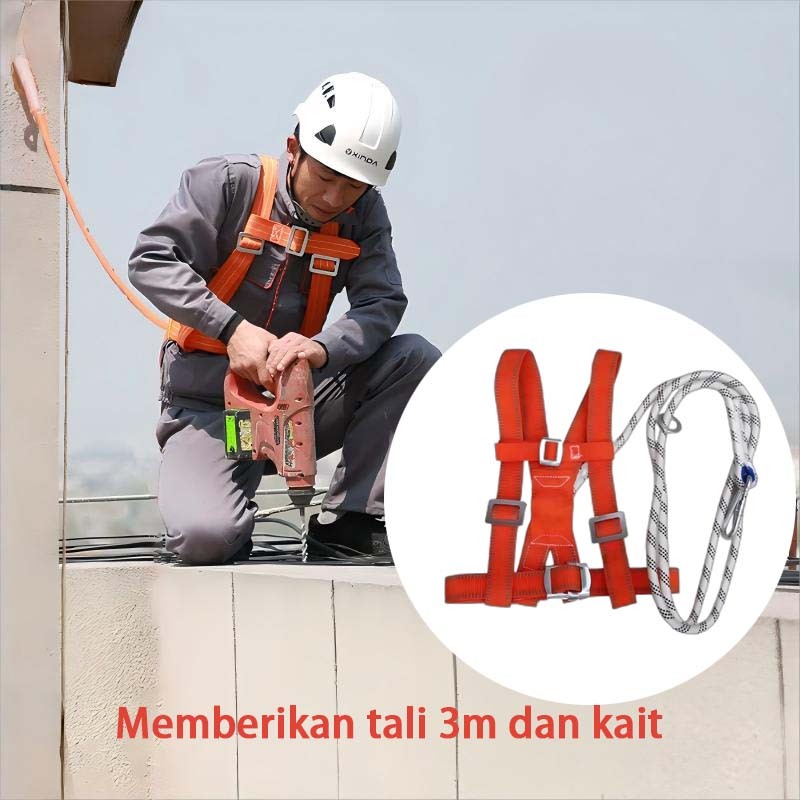 3m full body harness body belt harness Sabuk Pengaman Konstruksi Belt Proyek harness seluruh