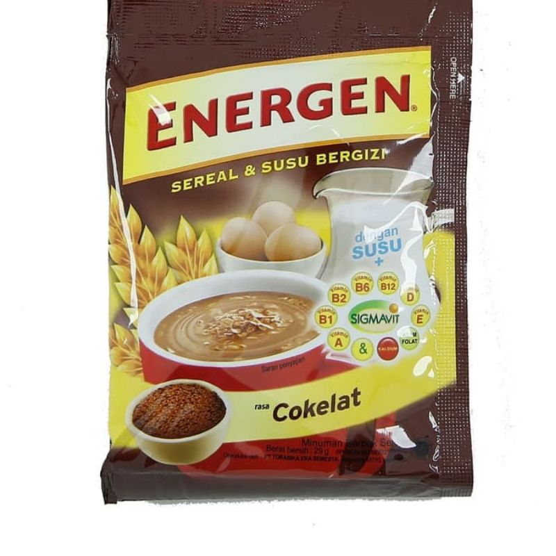 

Energen Sereal Rasa Coklat Sachetan