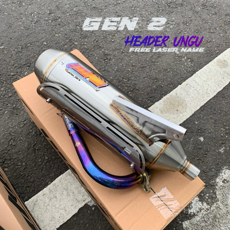 Knalpot Standar Racing Gen 2 Scoopy Mio Beat Nmax Pcx Cover Stainless By Pdw Racing Exhaust