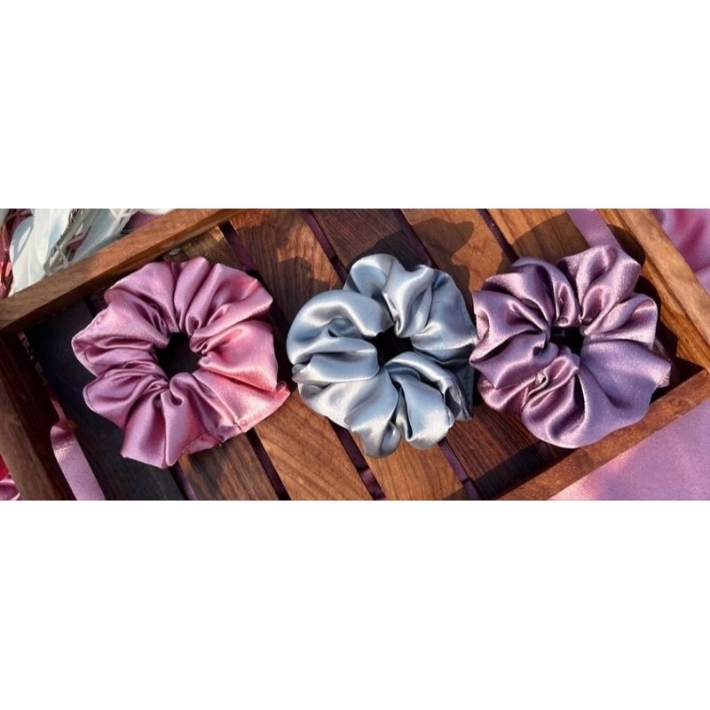 50 pcs souvenir scrunchie ikat rambut grosir