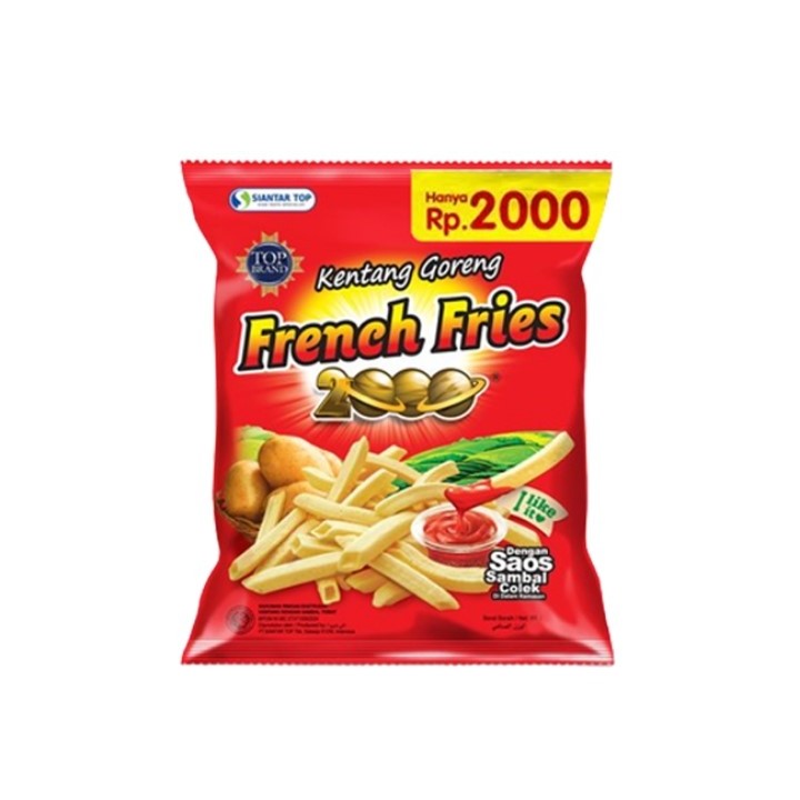 

Snack French Fries 2000 40s 16 gr Renceng