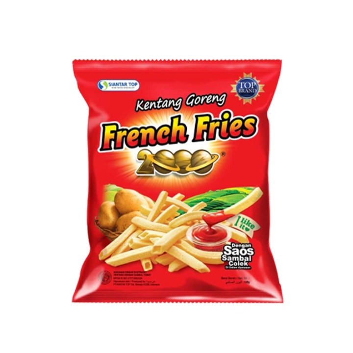 

Snack French Fries 2000 20s 31 gr 1 Dus