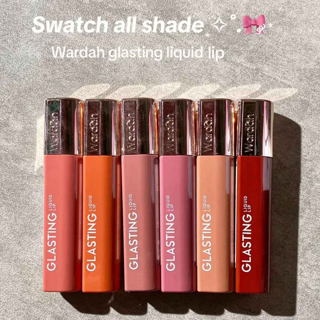 Wardah Glasting Liquid Lip - Hi-Pigmented Glass Color 3.5 gr Shades 01/02/03/04/05/06/07/08/09/10