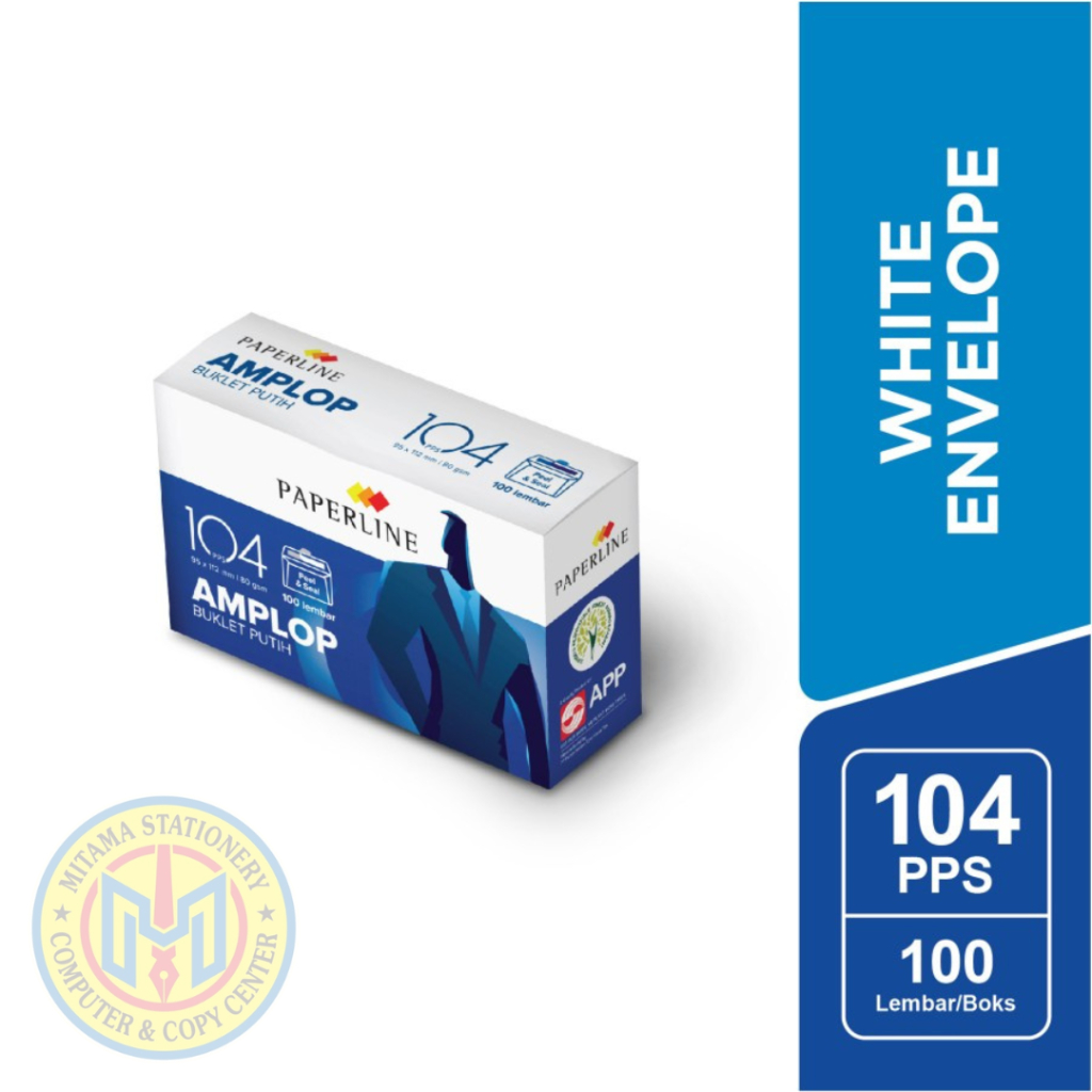 

Paperline Amplop putih tanggung 95x152 mm /80 gsm