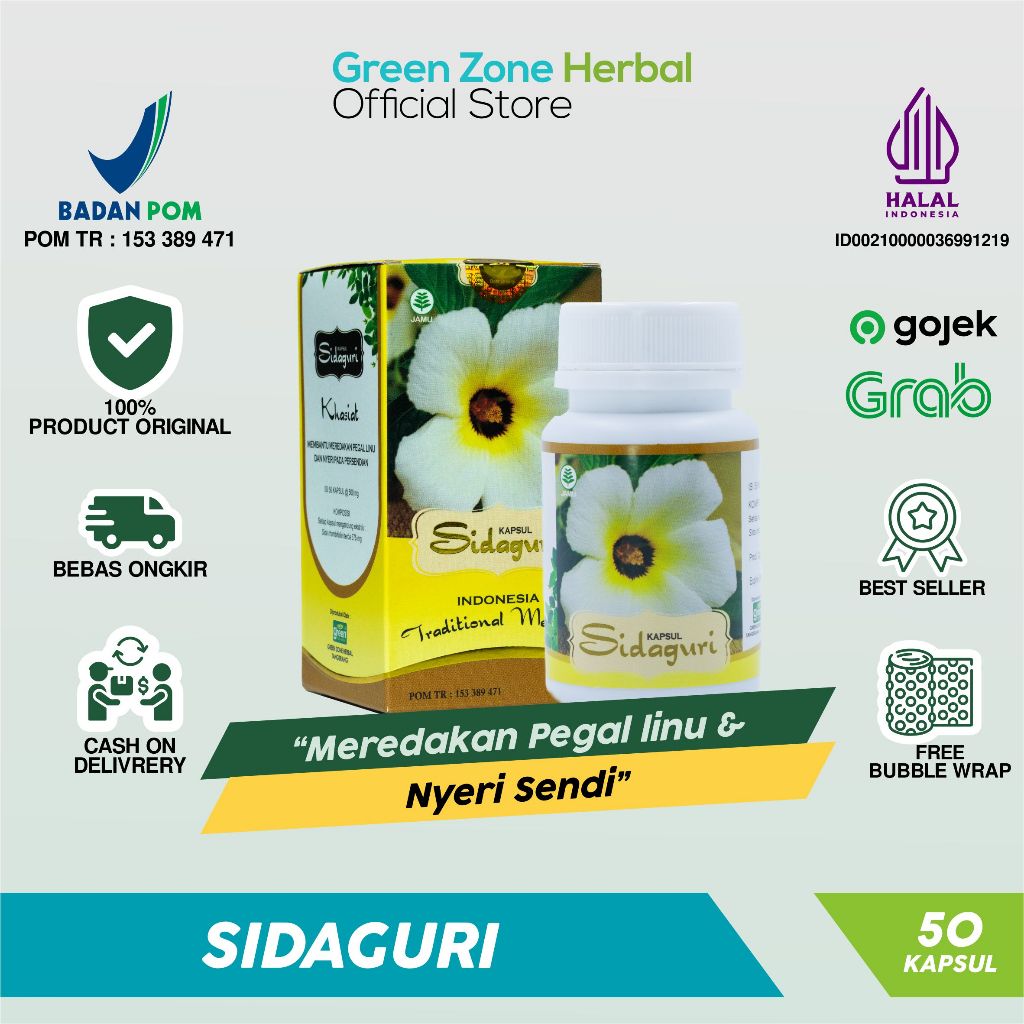 

Sidaguri herbal asam urat Pegal linu dan nyeri sendi