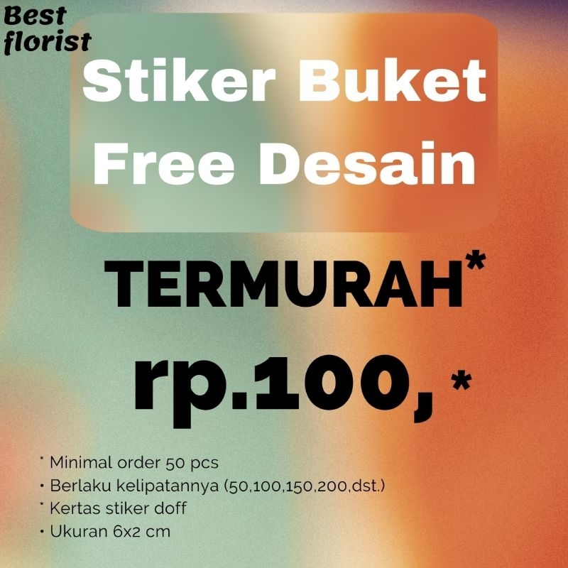 

stiker buket free desain