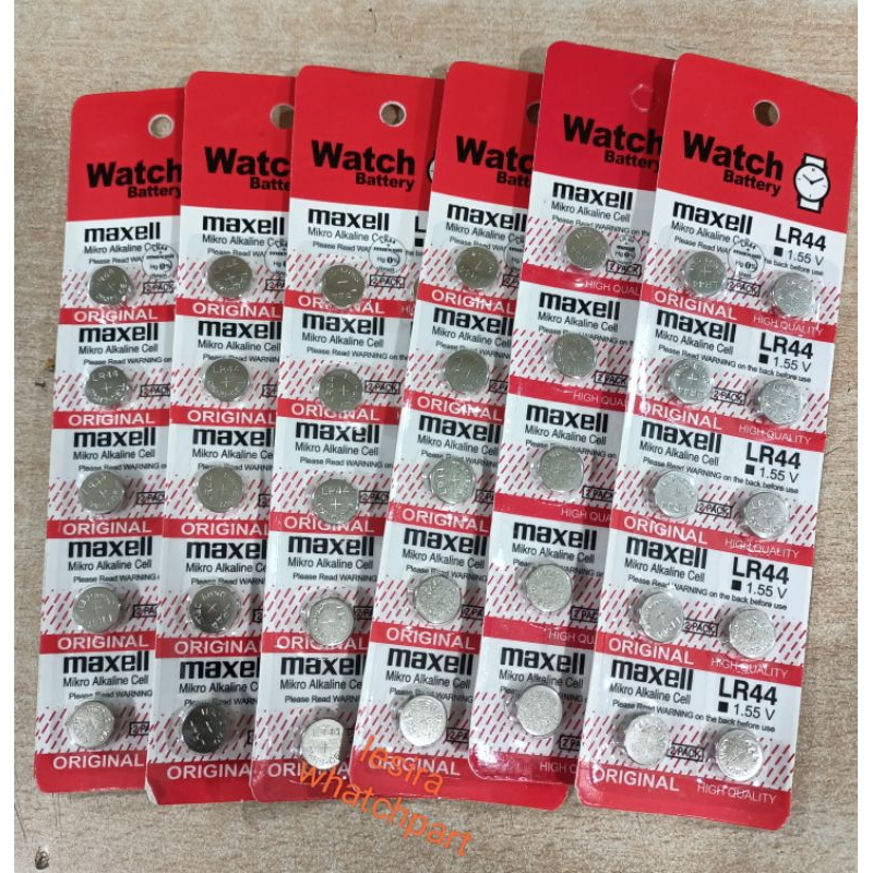 Baterai LR44 maxel AG Baterai LR44 1,55V per lembar