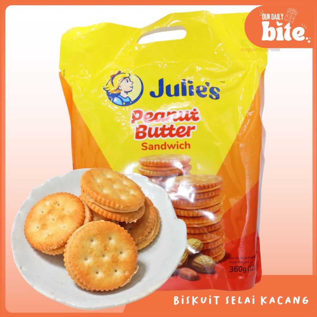 

JULIE'S Peanut Butter Sandwich 360gr/ Biskuit Selai Kacang