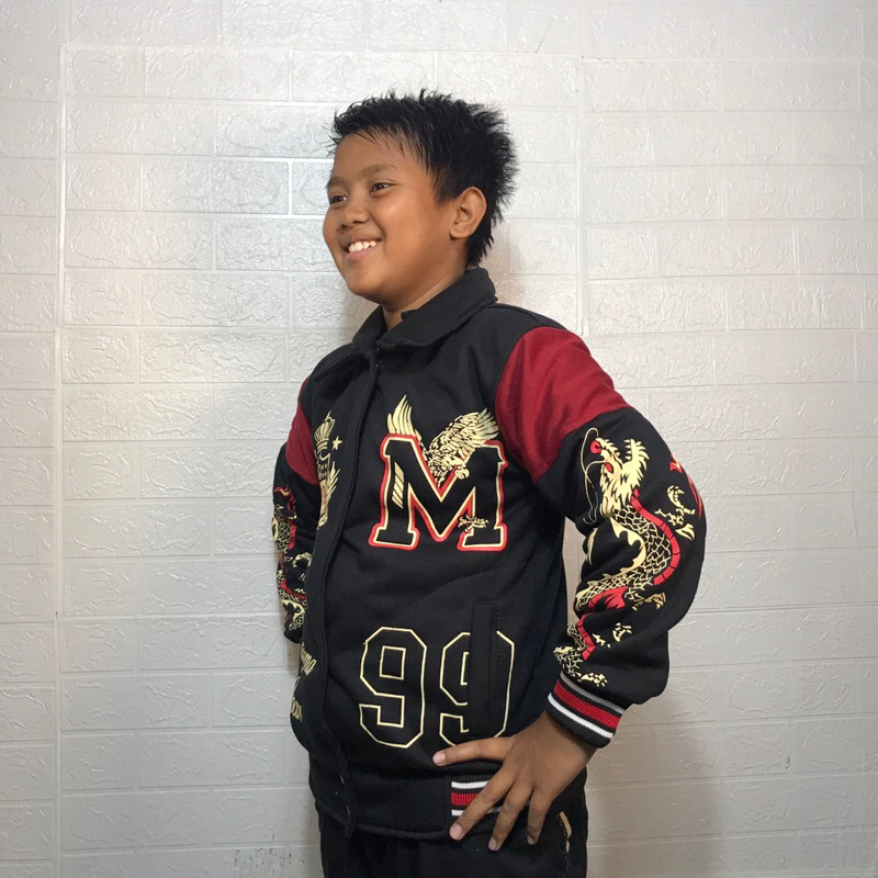 JAKET ANAK VARSITY BASEBALL JAKCET ANAK LAKI LAKI PEREMPUAN UMUR 9 - 13 TAHUN Fashion