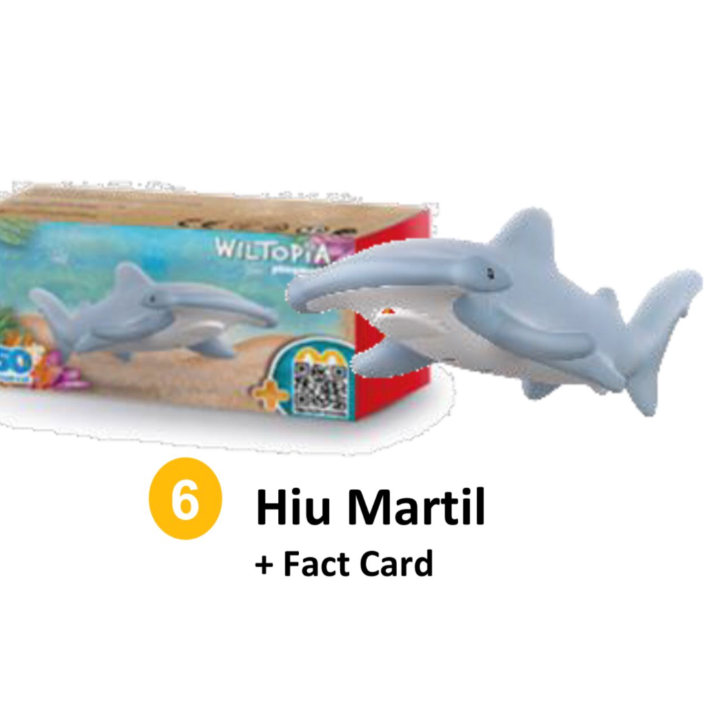 HIU MARTIL + Fact Card - Mainan Happy Meal Wiltopia playmobil / Mainan McD / McDonald Wiltopia 2024 