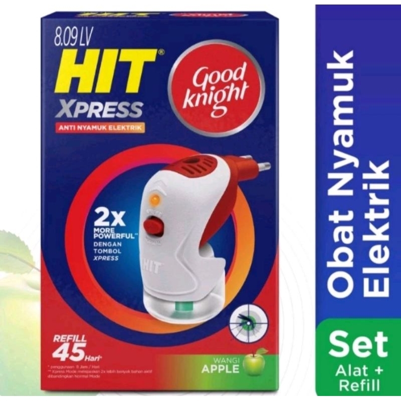 Hit Xpress set alat + Refill / Obat nyamuk Elektrik.