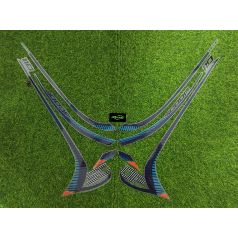 STRIPING STICKER TRANSPARAN SCOOPY 2021-2023 DESAIN ELEGAN