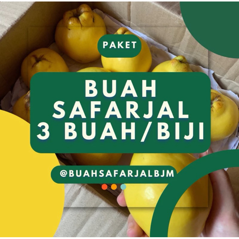 

Paket Buah Safarjal Buah Quince - 3 Buah/Biji