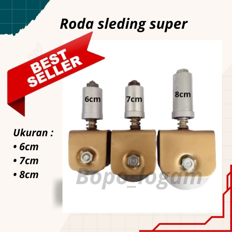 Roda sleding super besi, roda pagar sleeding. roda pagar