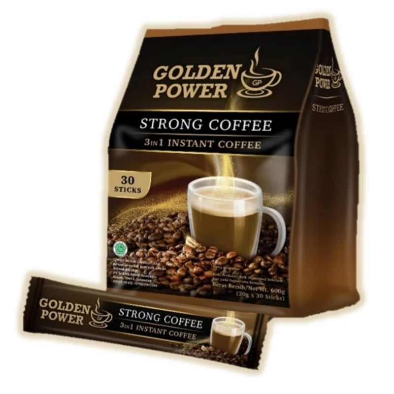 

GOLDEN POWER Strong Coffee 3in1 Instant Coffee - 1 Sachet (20 gr)