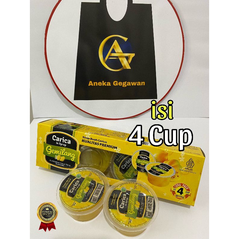 

CARICA GEMILANG PREMIUM isi 4 cup , Khas DIENG-Wonosobo. isi buah lebih banyak dan lebih kuat rasa dan aroma nya